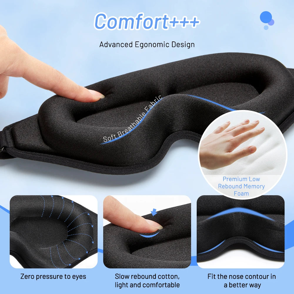 Masque sommeil 3D Nomadly - mousse