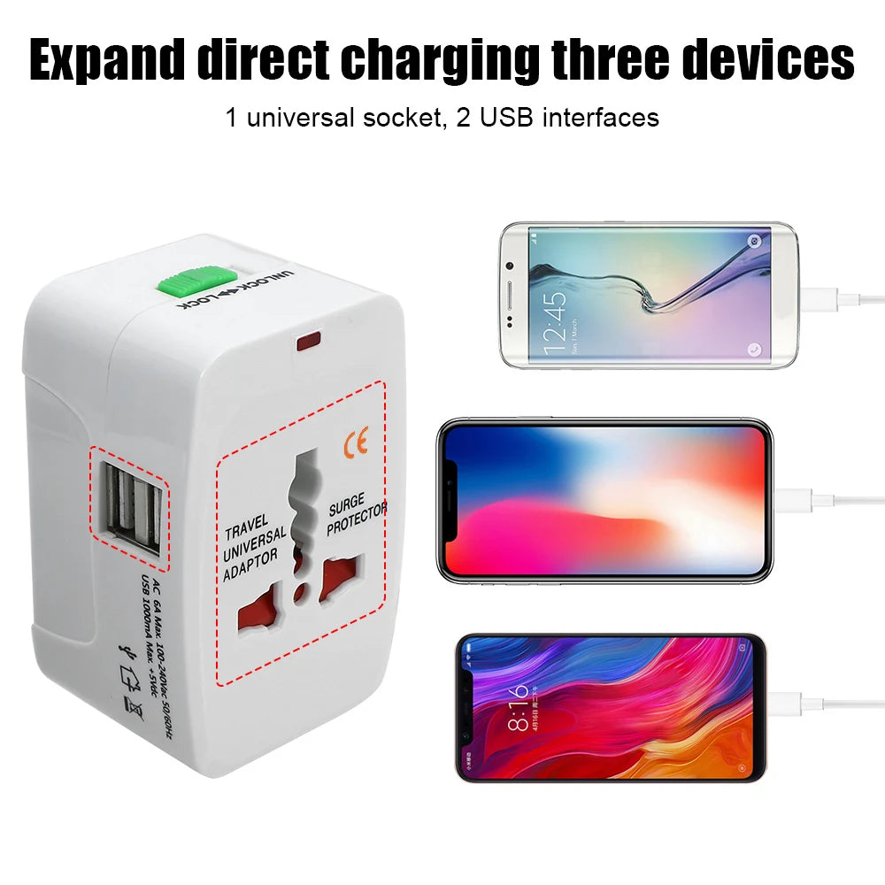 Adaptateur universel de voyage Nomadly - ports USB