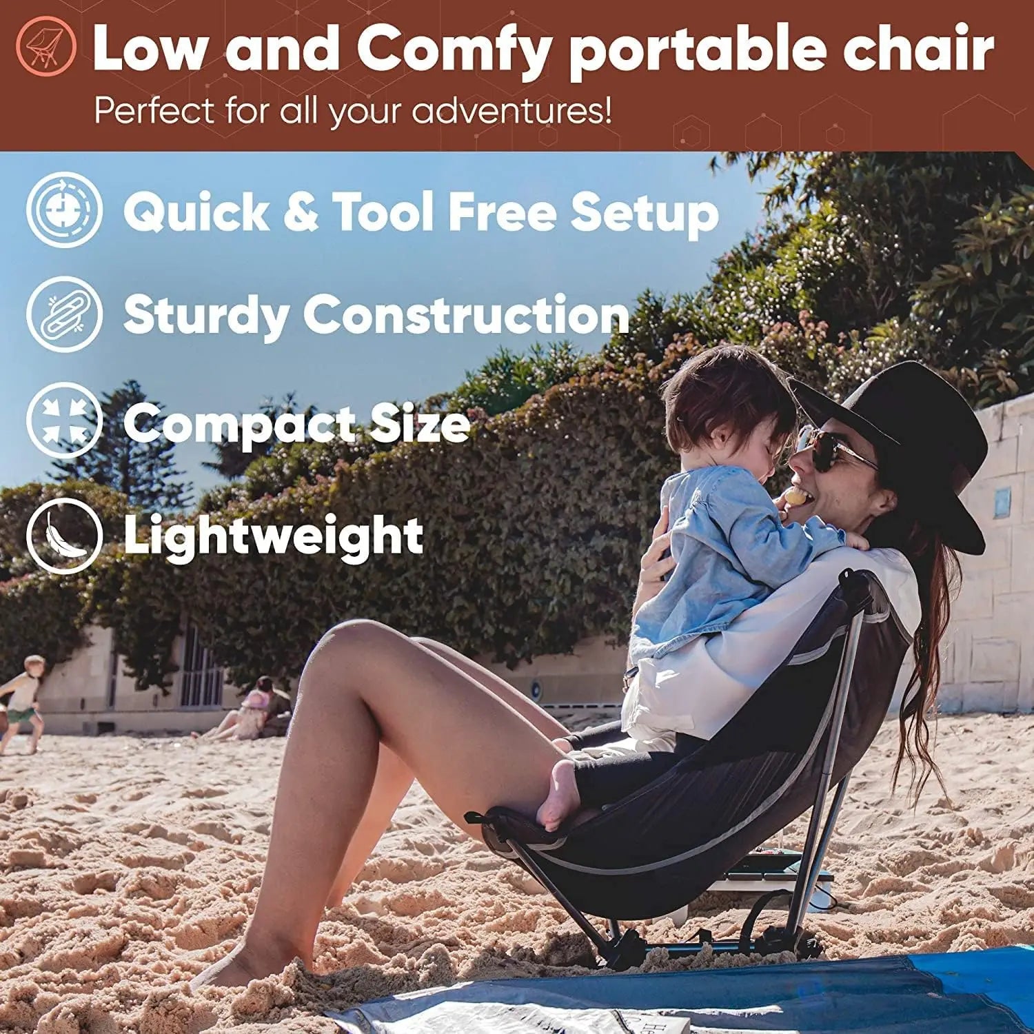 Chaise ultralégère Nomadly - pliée dans son sac